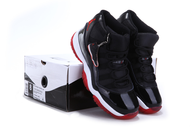 Air Jordan 11 Mens Shoes Black/Red Online